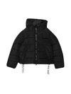 Msgm Black Down Jacket Unisex In Nero
