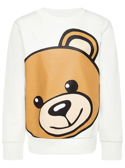 Moschino Kids Teddy Bear Sweatshirt In White