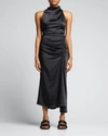 A.l.c Inez Shirred Dress In Black