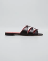 Manolo Blahnik Noorasan Leather Sandal In Blck0015bred6208