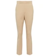 Max Mara Nepeta Wool-blend Bootcut Pants In Nude