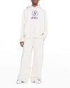 Stella Mccartney Off-white Tom Tosseyn Edition Graphic Logo Hoodie In 9012 Magnolia