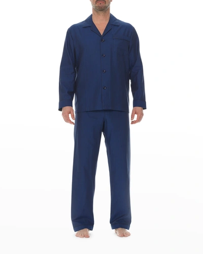 MAJESTIC MEN'S PIPED PAJAMA SET,PROD245410179