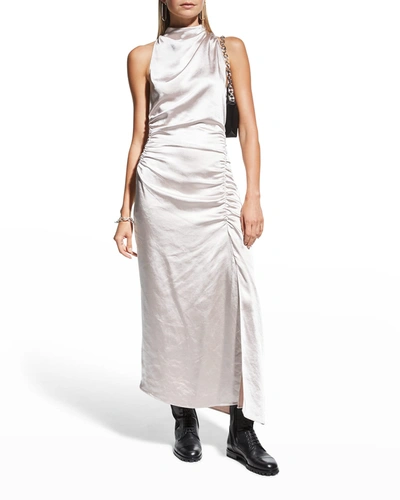 A.l.c Inez Sleeveless Ruched Dress In Pink Tint