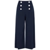 Boutique Moschino Wide Leg Trousers In Navy