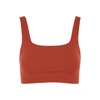 GIRLFRIEND COLLECTIVE TOMMY RUST BRA TOP,4160932