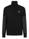 MONCLER MONCLER GRENOBLE TURTLENECK PANELLED SWEATER