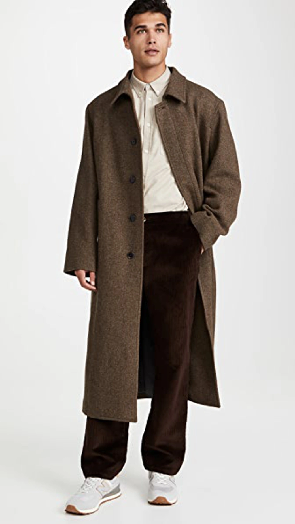 定価23万‼️LEMAIRE STRAIGHT COAT 50 ルーマニア製 Lemaire Straight Coat In Green/grey | ModeSens