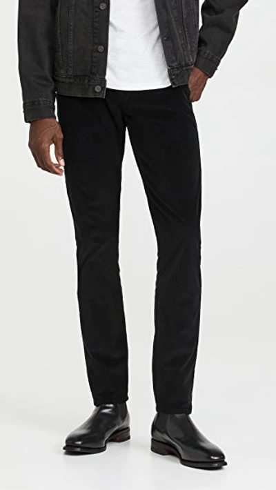 Frame L'homme Slim Corduroy Pants In Noir