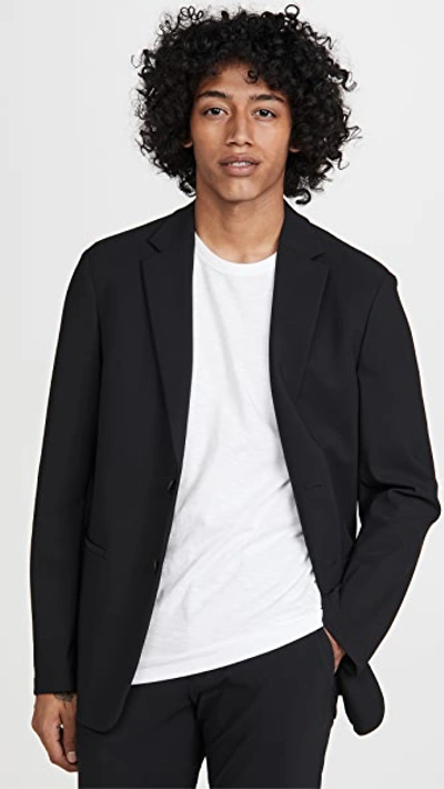 Theory Clinton Single-breasted Blazer In Baltic