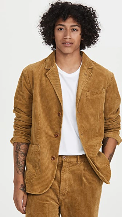 Alex Mill Rugged Cord Blazer In Khaki