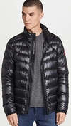 Canada Goose Padded And Quilted Nylon Jacket In Carbon