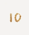 Monica Vinader Corda Recycled 18ct Yellow Gold Vermeil On Sterling-silver Huggie Earrings In Gold
