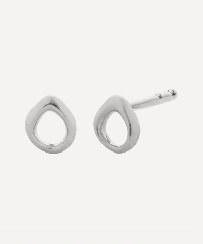 Monica Vinader Silver Nura Reef Open Stud Earrings