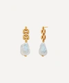 Monica Vinader Doina 18ct Recycled Yellow Gold-plated Vermeil Sterling-silver And Baroque Pearl Earrings In Gold