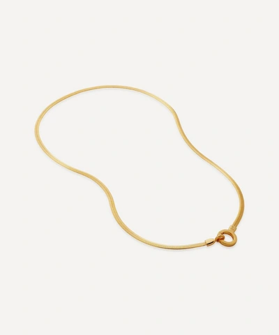 MONICA VINADER MONICA VINADER 18CT GOLD PLATED VERMEIL SILVER SNAKE CHAIN NECKLACE,000741421