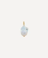 MONICA VINADER 18CT GOLD PLATED VERMEIL SILVER LARGE BAROQUE PEARL PENDANT CHARM,000741438