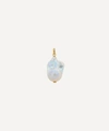 Monica Vinader Doina 18ct Recycled Yellow Gold-plated Vermeil Sterling-silver And Baroque Pearl Pendant In Gold