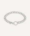 Monica Vinader Womens Silver Groove Curb Recycled Sterling Silver Chain Bracelet 1size In Silver