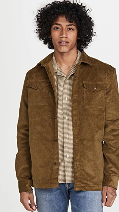 Barbour Cord Overshirt In French Sandstone