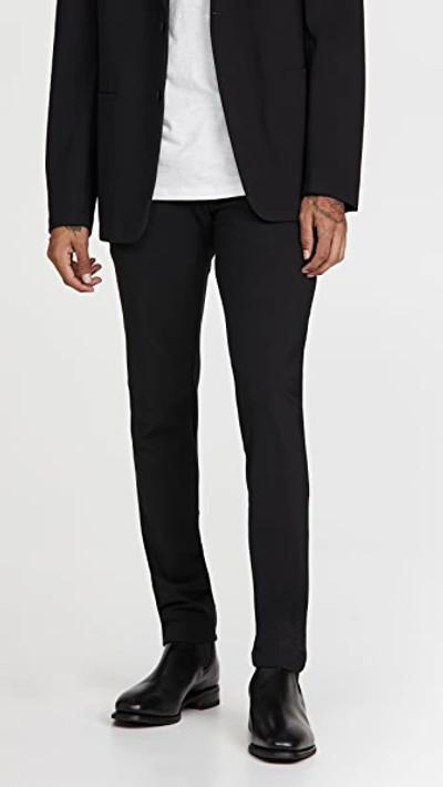 Theory Zaine Sw Precision Trousers In Black