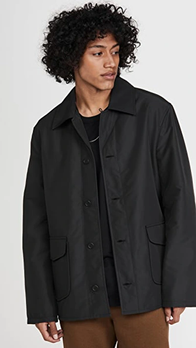 Our Legacy Sunday Jacket In Black Recycled Poly