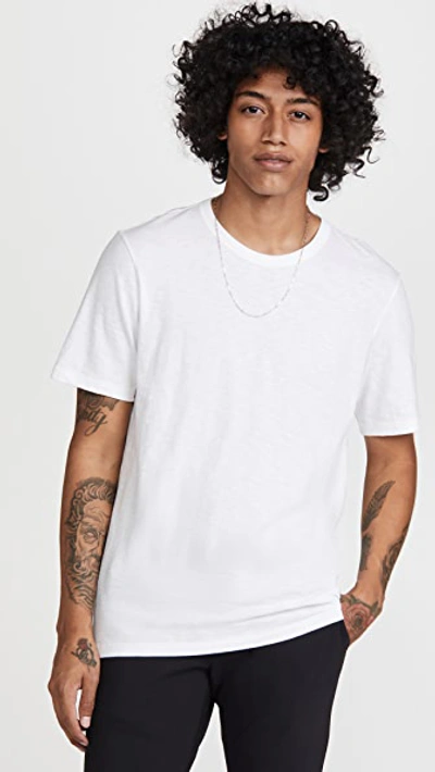 THEORY ESSENTIAL COSMOS SLUB COTTON TEE WHITE