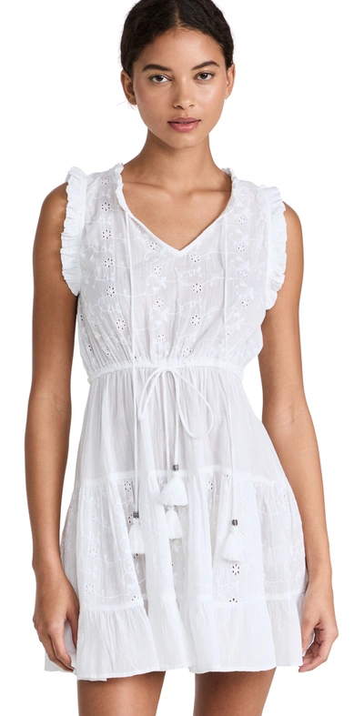 Playa Lucila Tiered Mini Dress In White