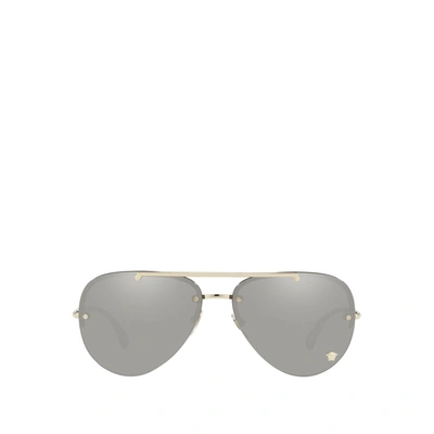 Versace Ve2231 Pale Gold Sunglasses In .