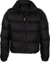 Misbhv Black Signature Nylon Puffer Jacket In Schwarz