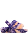 Ugg Fluff Yeah Shearling Slides In Violett
