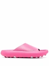 Ambush Side Logo-print Slides In Rosa