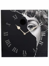 Fornasetti Wall Clock Tema E Variazioni N.145 In Schwarz