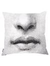 Fornasetti Tema E Variazioni Decorative Pillow In White/black