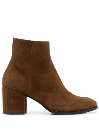 Scarosso Constanza Ankle Boots In Braun