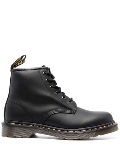 Dr. Martens' 101 Lace-up Boots In Schwarz