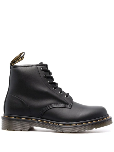 Dr. Martens' 1460 Waterproof 8 Eye Boots In Black