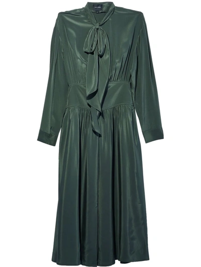 slim fit dress slacks Marc Jacobs Green Velvet Henley Polyester Long Sleeves Maxi Dress – The  Closet New York main image 0