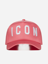 Dsquared2 Pink Cotton Cap With Logo Print