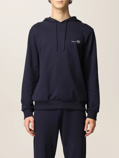 Apc Sweatshirt A.p.c. Men In Blue