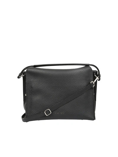 Orciani Front Flap Tote In Black