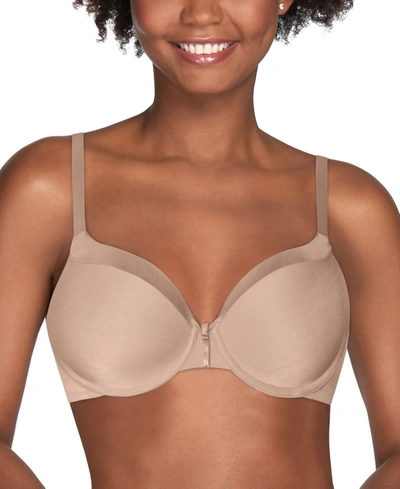 Vanity Fair Illumination Front Close Full Coverage Underwire Bra 75339 In Rose Beige