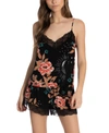 MIDNIGHT BAKERY WOMEN'S ASTRID FLORAL CAMI-TAP SET