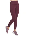 Skechers Women's Gowalk Skinny Leggings In Burgundy/ Brown