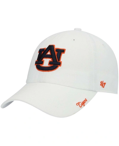 47 Brand Women's White Auburn Tigers Miata Clean Up Adjustable Hat