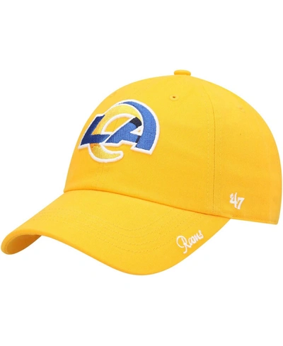 47 Brand Women's Gold-tone Los Angeles Rams Miata Clean Up Secondary Logo Adjustable Hat