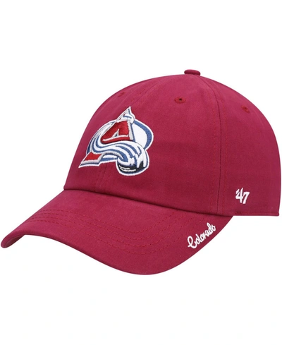 47 Brand Women's Burgundy Colorado Avalanche Team Miata Clean Up Adjustable Hat