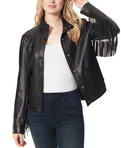 Jessica simpson leather jacket discount
