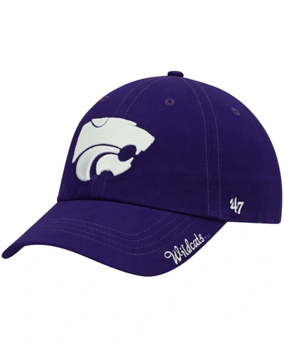 47 Brand Women's Purple Kansas State Wildcats Miata Clean Up Logo Adjustable Hat