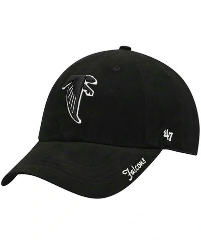 47 Brand Women's Black Atlanta Falcons Miata Clean Up Legacy Adjustable Hat